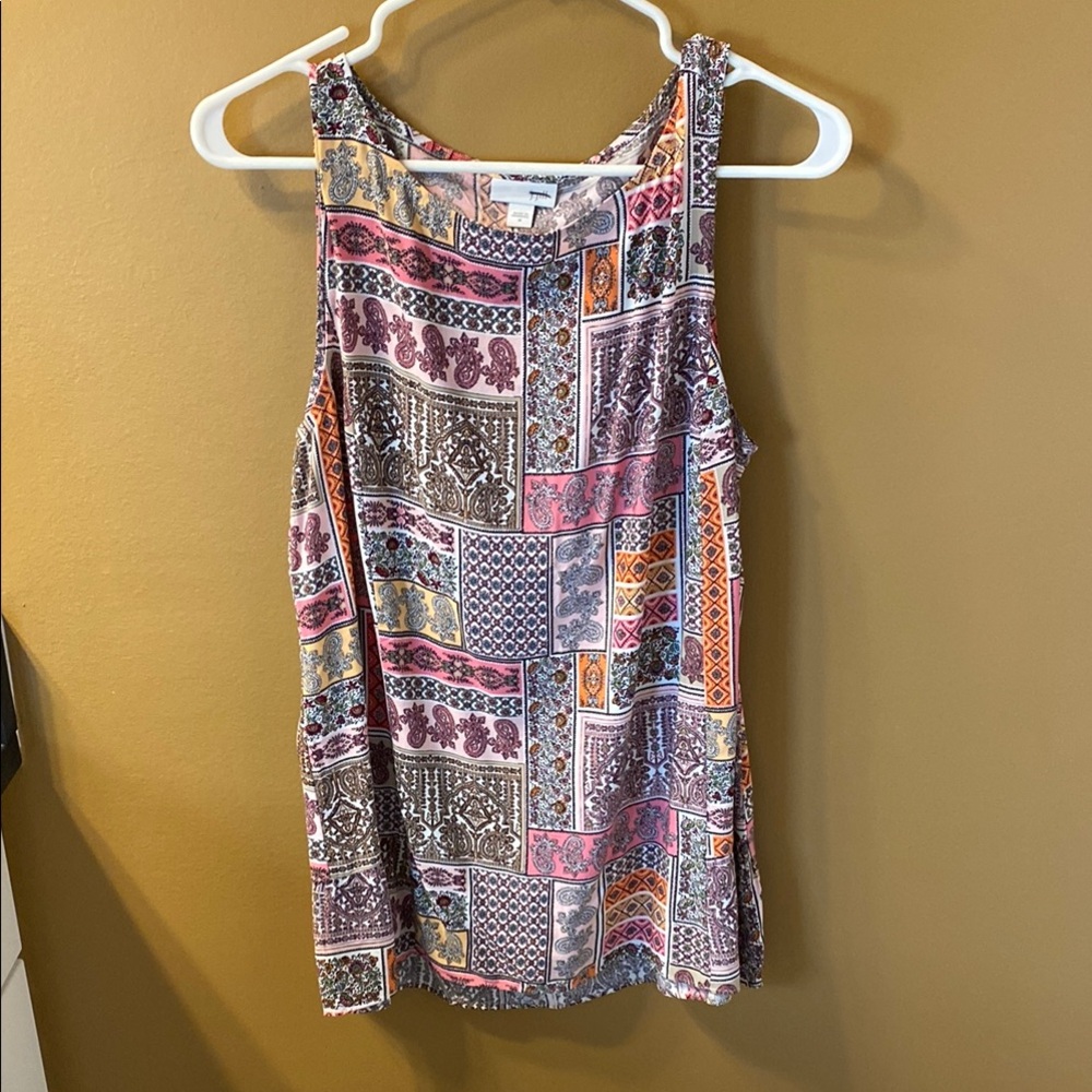 $$$Patchwork Sleeveless Top